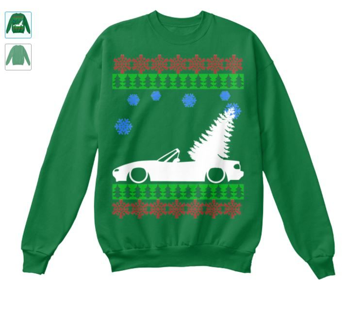 Miata sales ugly sweater